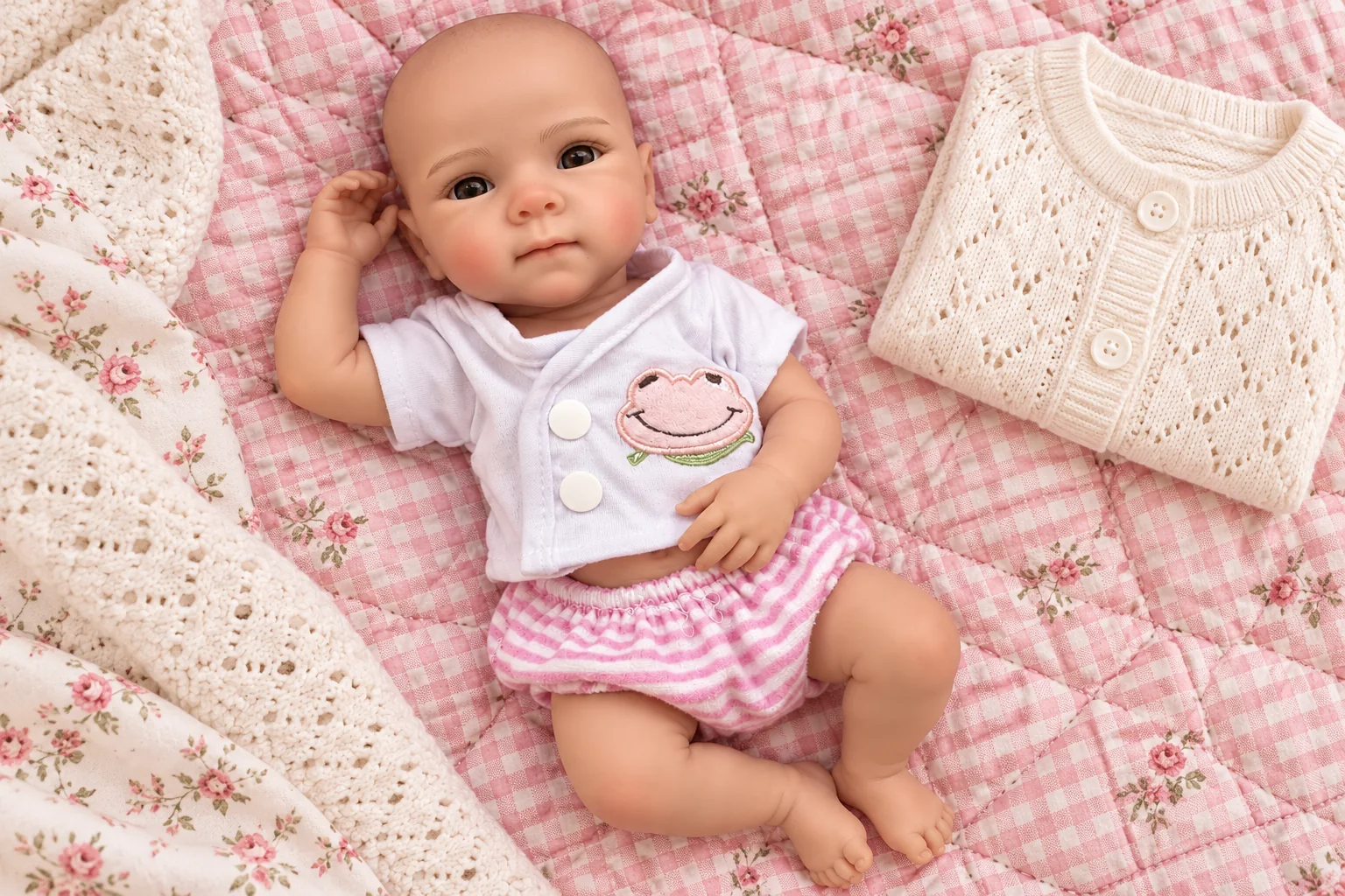 Poppy reborn doll in an illustrative setting for affordable reborn dolls uk: find the right doll for your budget