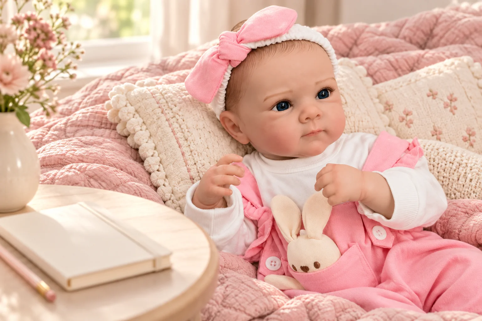 Mabel reborn doll in an illustrative setting for buying a reborn doll online: your practical quality checklist