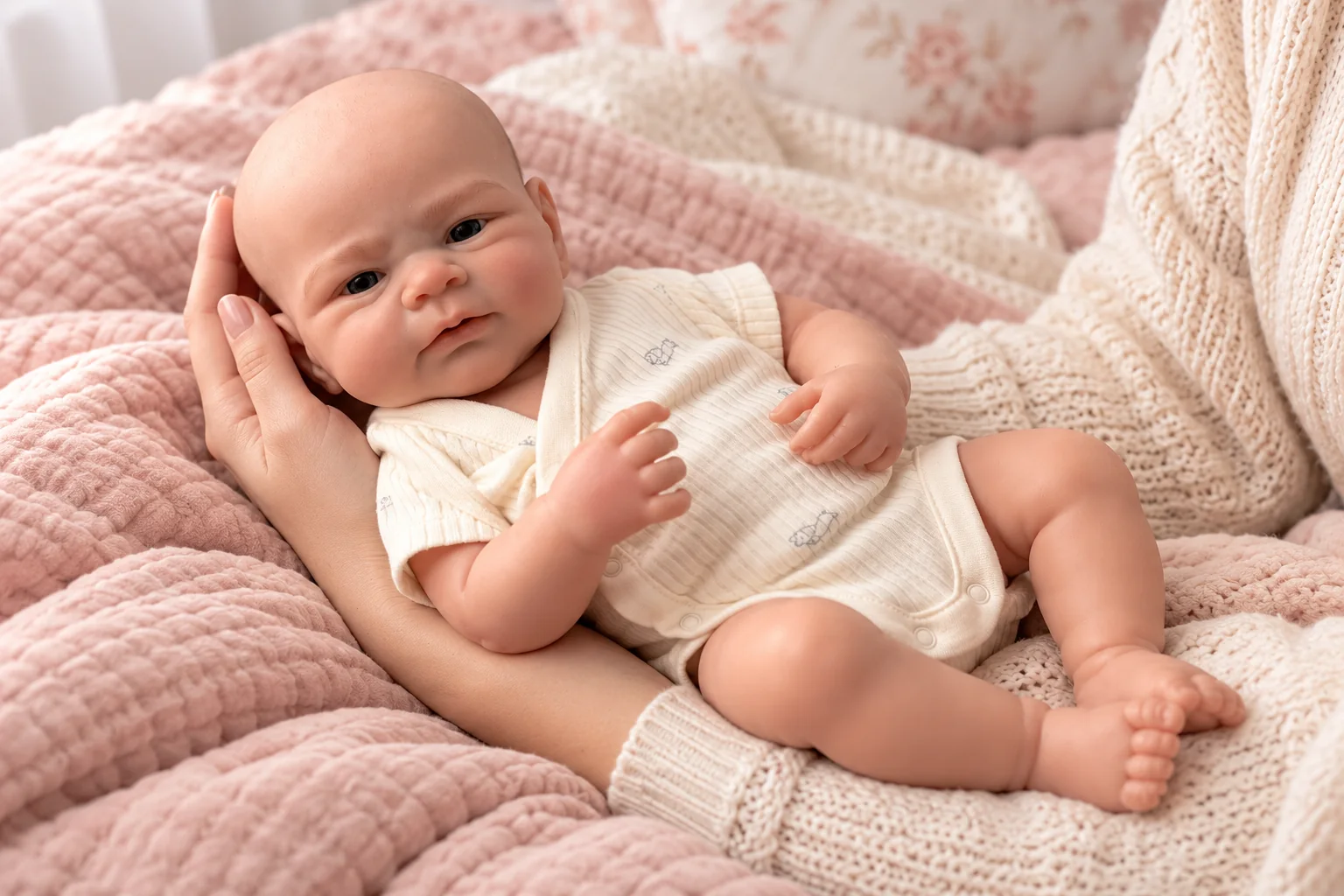 Theo reborn doll in an illustrative setting for floppy reborn dolls uk: choosing softness and supported movement