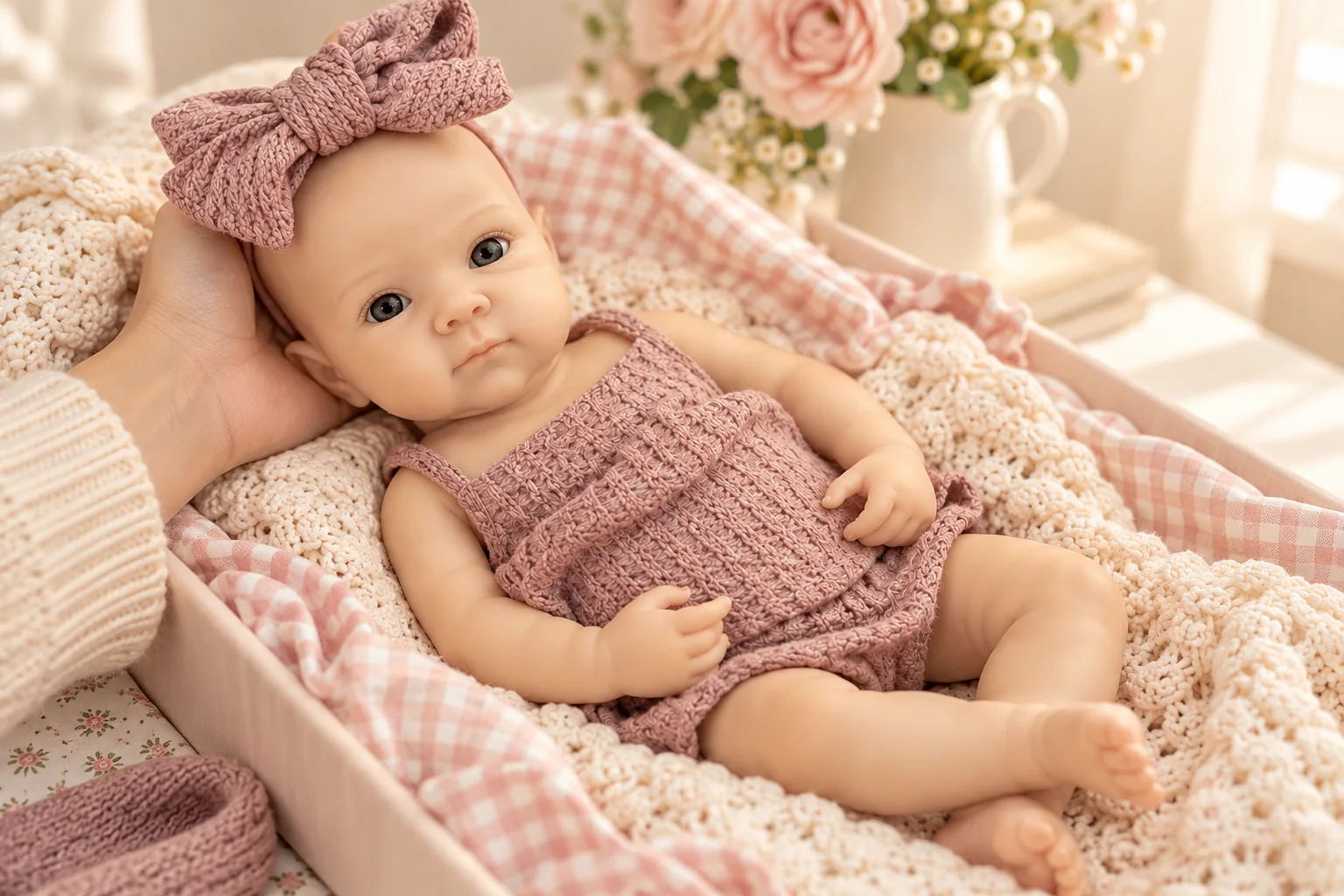 A closer look at Chloe in an illustrative size & clothing scene