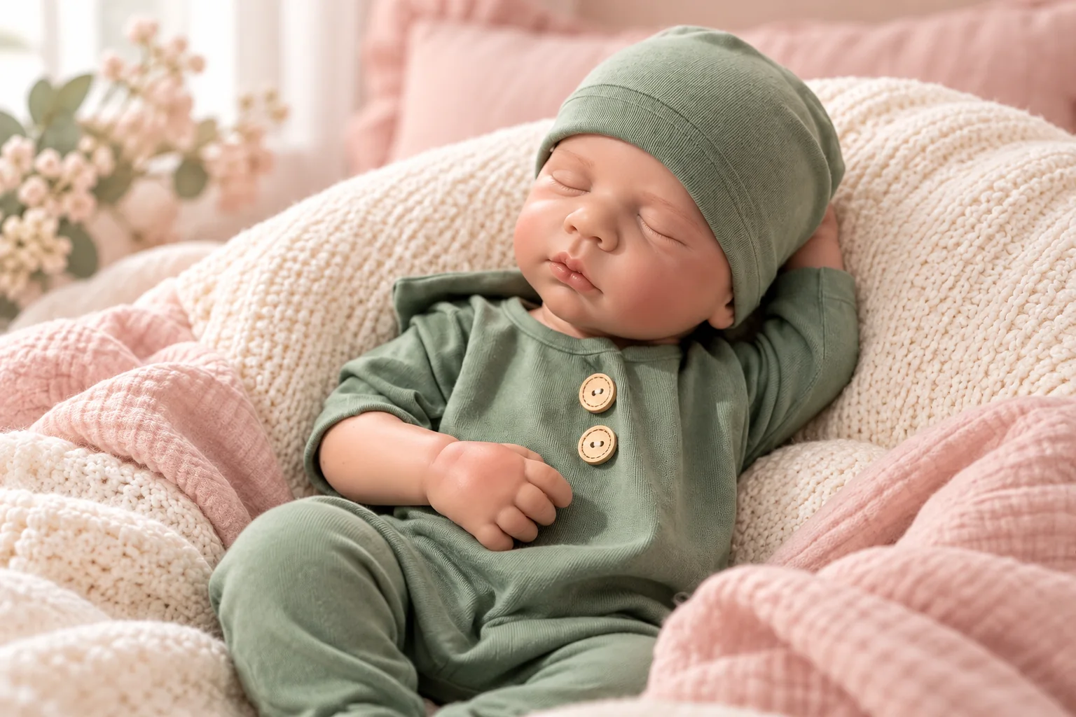 Noah reborn doll in an illustrative setting for open-mouth reborn dolls: choosing a doll and checking dummy fit