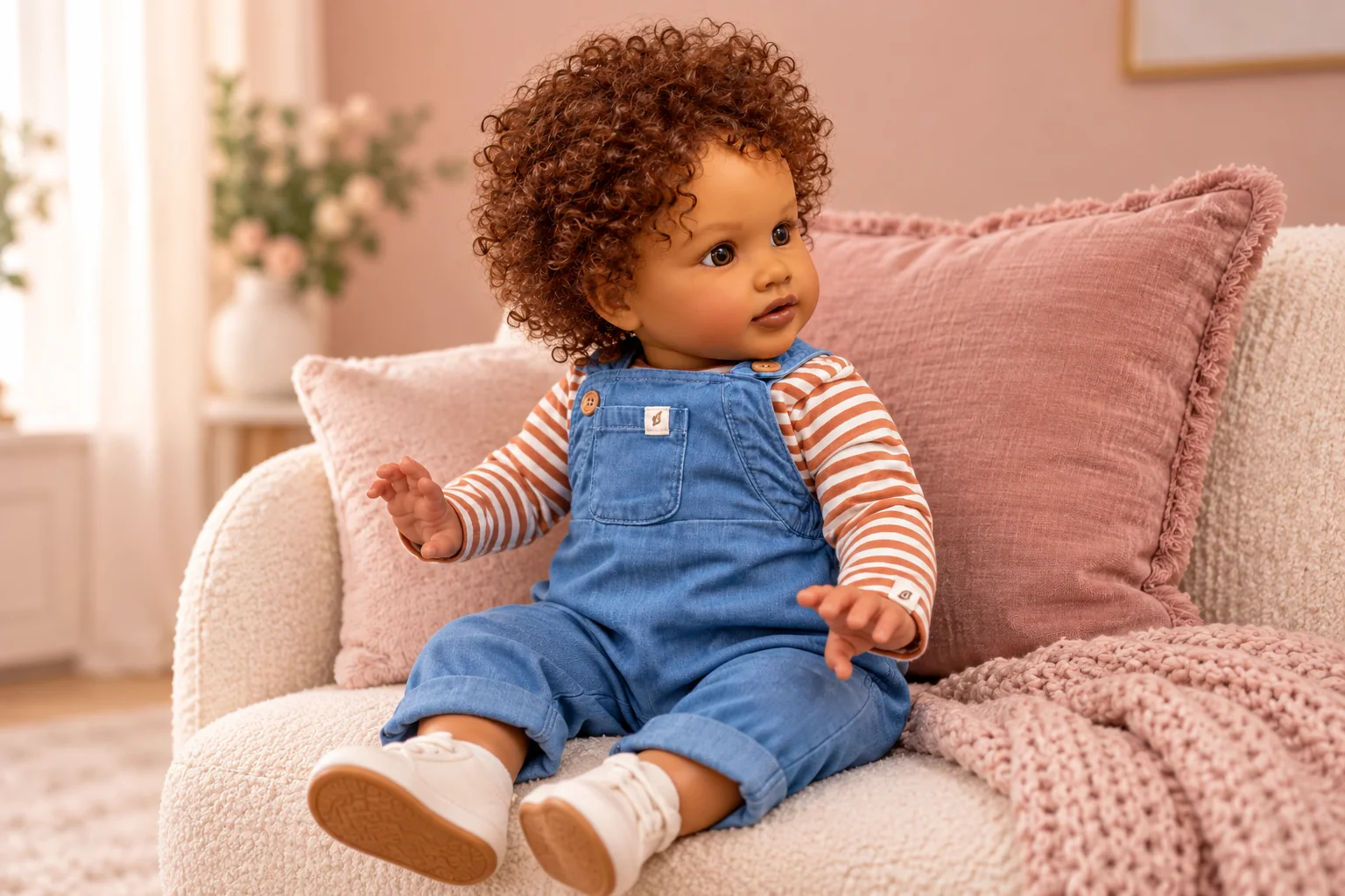 Ezra reborn doll in an illustrative setting for toddler-size reborn dolls uk: compare larger 22–26-inch dolls