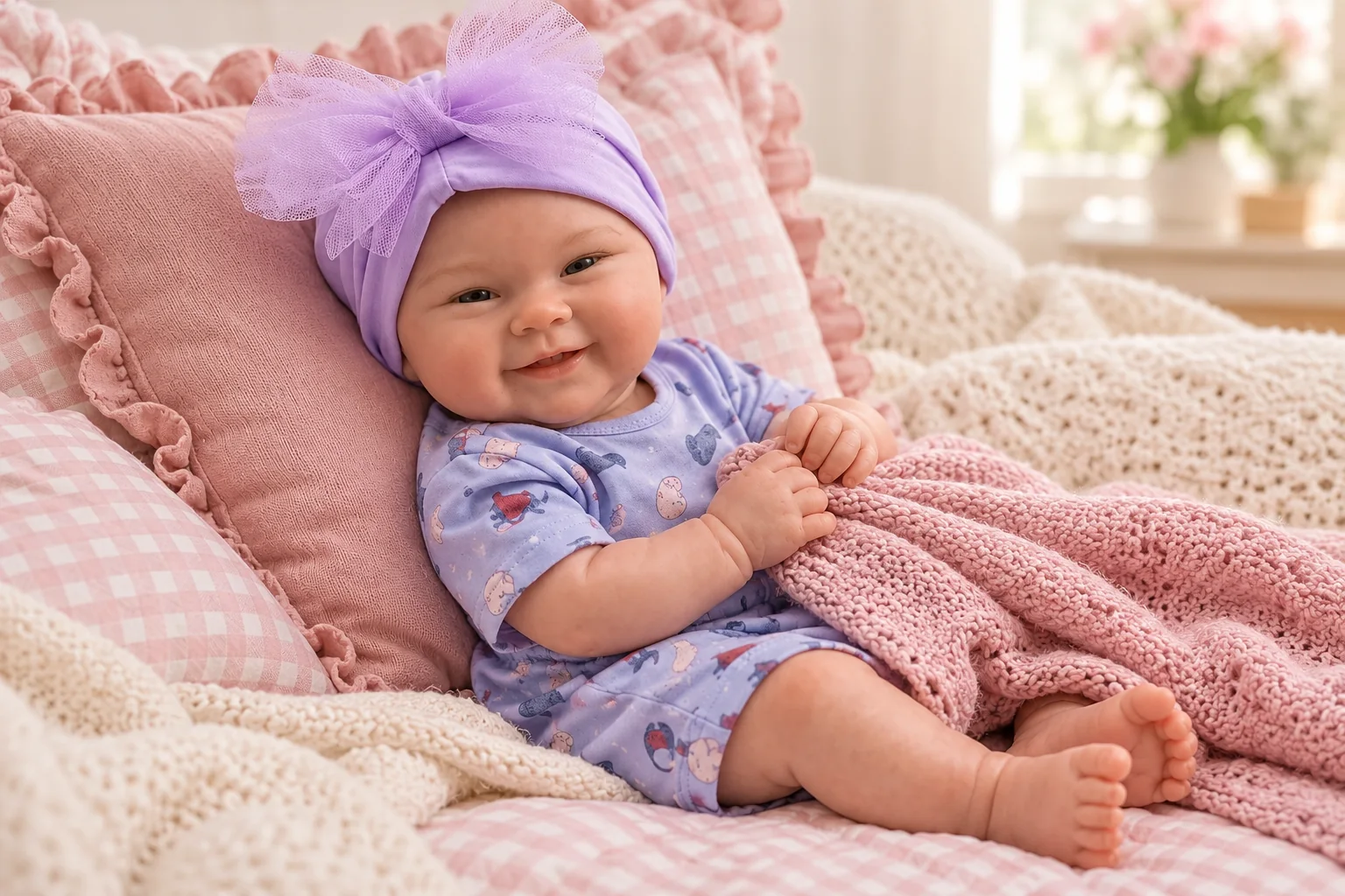 A closer look at Ava in an illustrative materials & care scene