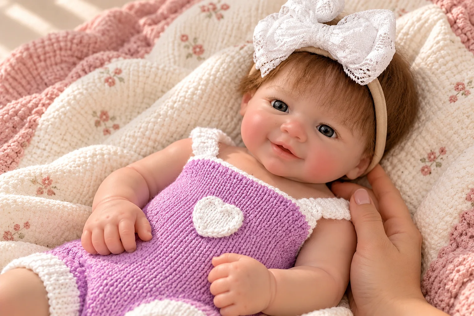 Olive reborn doll in an illustrative setting for what is a reborn doll? a practical first-time buyer’s guide