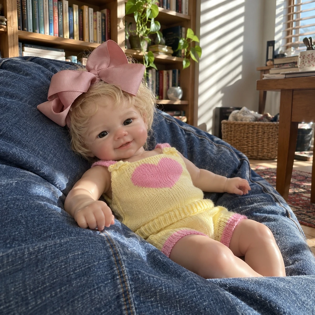 Photograph of clara in a home setting